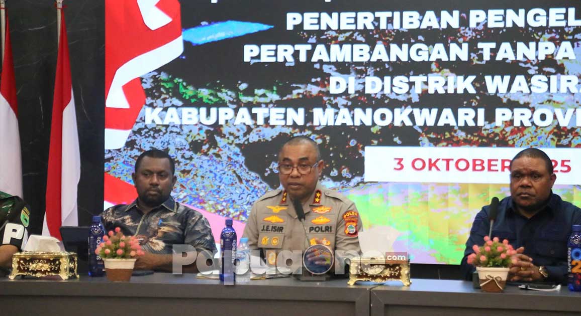 Aktivitas Pertambangan Tanpa Izin (PETI) yang marak terjadi di Distrik Wasirawi, Kabupaten Manokwari mendapat perhatian serius